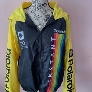 Forever 21 Polaroid Windbreaker 💛 Size M